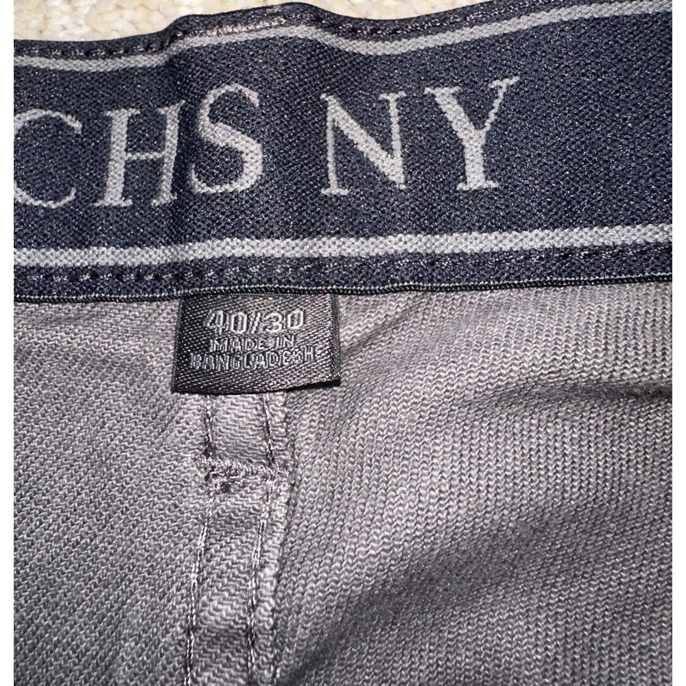 JACHS NY 5 Pocket Denim Pant Mens 40x30 Grey Straight Fit Comfort Stretch Jeans - Picture 9 of 9